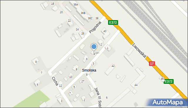 Bełżec, Kopernika Mikołaja, 4, mapa Bełżec