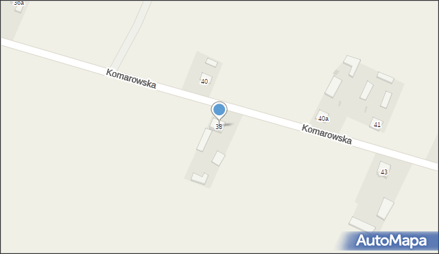 Bezwola, Komarowska, 38, mapa Bezwola