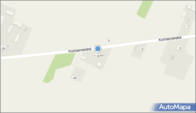 Bezwola, Komarowska, 4, mapa Bezwola