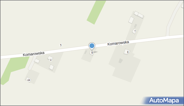 Bezwola, Komarowska, 6, mapa Bezwola