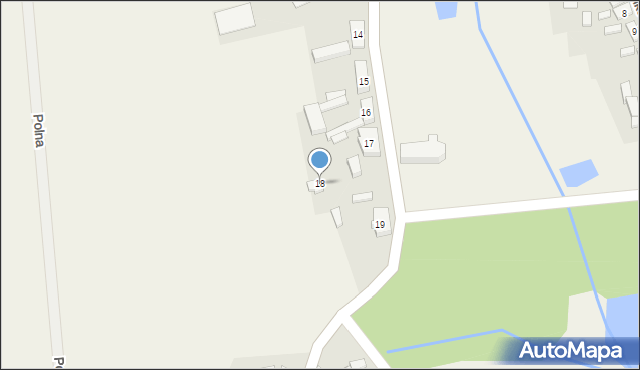 Biała, Kościelna, 18, mapa Biała