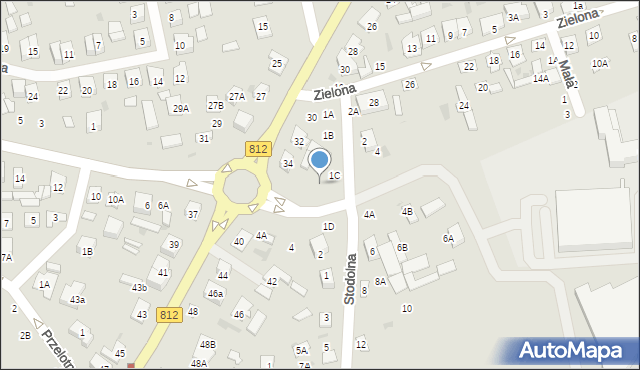 Biała Podlaska, Koncertowa, 1a, mapa Białej Podlaskiej