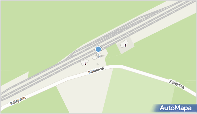 Białe Błota, Kolejowa, 2, mapa Białe Błota