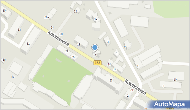 Białogard, Kołobrzeska, 16, mapa Białogard