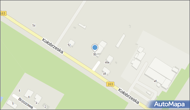 Białogard, Kołobrzeska, 50, mapa Białogard