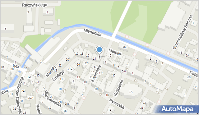 Białogard, Kopernika Mikołaja, 8, mapa Białogard