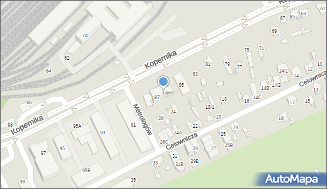 Białystok, Kopernika Mikołaja, 89, mapa Białegostoku