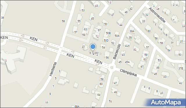 Białystok, Komisji Edukacji Narodowej, 4, mapa Białegostoku