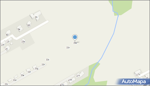Bibice, Kościuszki Tadeusza, gen., 33p, mapa Bibice