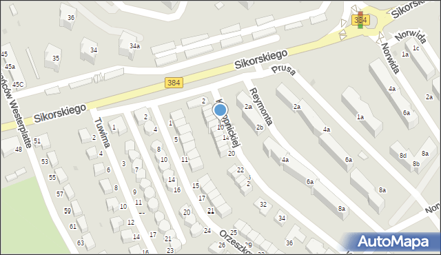 Bielawa, Konopnickiej Marii, 10, mapa Bielawa