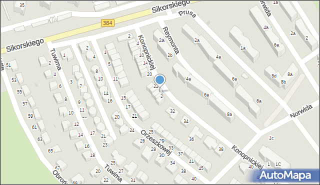 Bielawa, Konopnickiej Marii, 26, mapa Bielawa