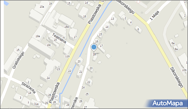 Bielawa, Kopernika Mikołaja, 18, mapa Bielawa