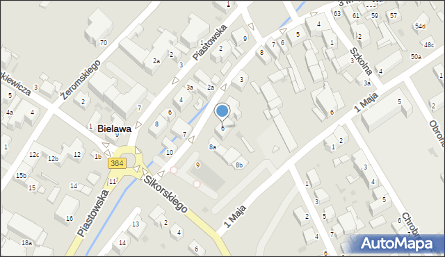 Bielawa, Kopernika Mikołaja, 6, mapa Bielawa