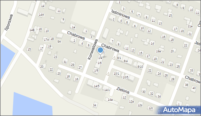 Bielsk, Konwaliowa, 1/4, mapa Bielsk