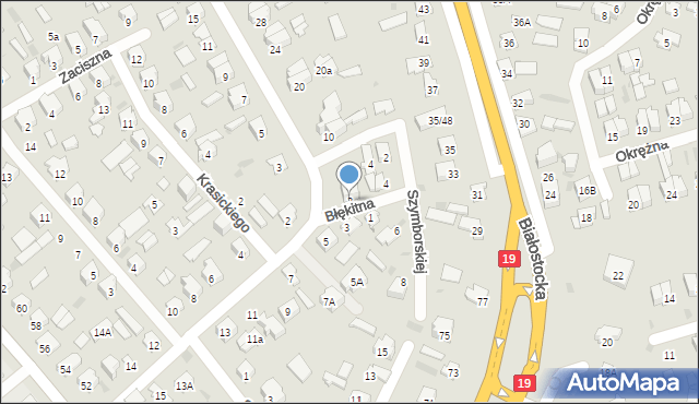 Bielsk Podlaski, Konopnickiej Marii, 2, mapa Bielsk Podlaski