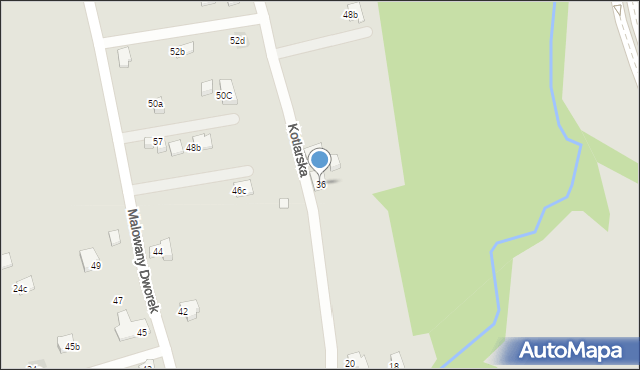 Bielsko-Biała, Kotlarska, 36, mapa Bielsko-Białej