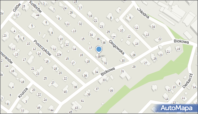 Bielsko-Biała, Kolibrów, 19, mapa Bielsko-Białej