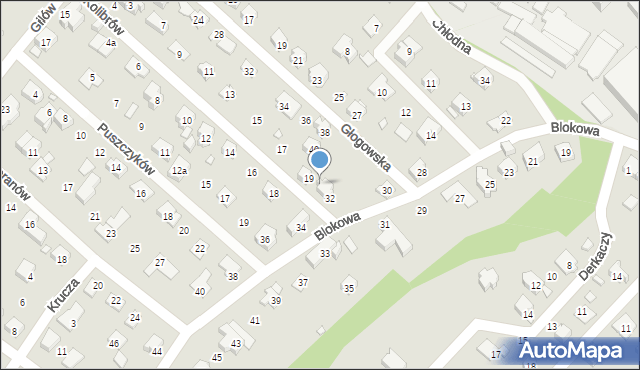 Bielsko-Biała, Kolibrów, 21, mapa Bielsko-Białej