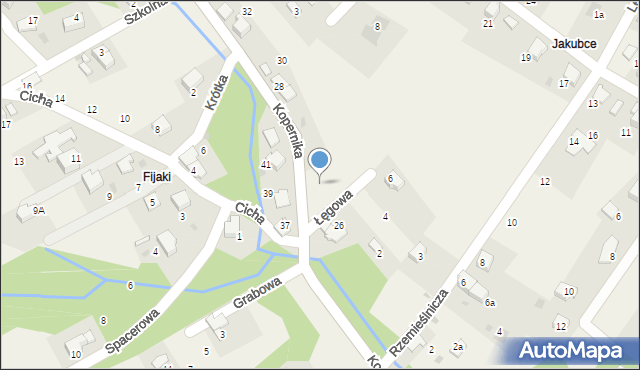 Bierna, Kopernika Mikołaja, 26a, mapa Bierna