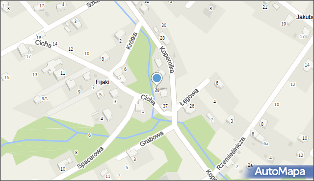 Bierna, Kopernika Mikołaja, 39, mapa Bierna