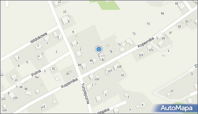 Bierna, Kopernika Mikołaja, 84, mapa Bierna