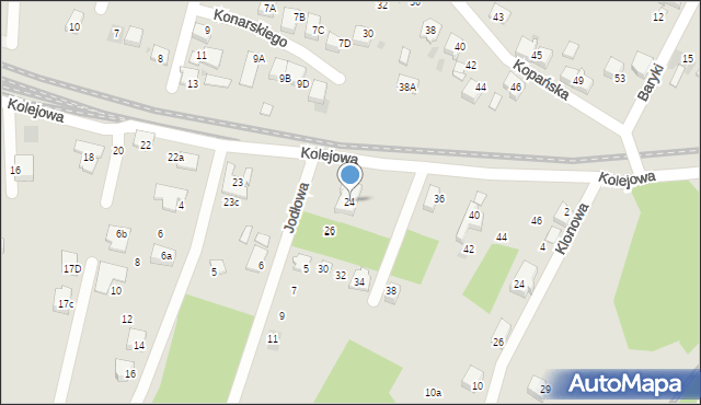 Bieruń, Kolejowa, 24, mapa Bieruń