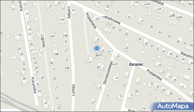 Bieruń, Kopańska, 6A, mapa Bieruń