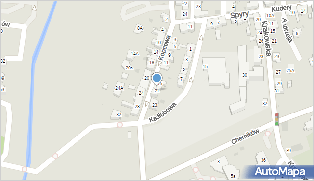 Bieruń, Kopcowa, 21, mapa Bieruń