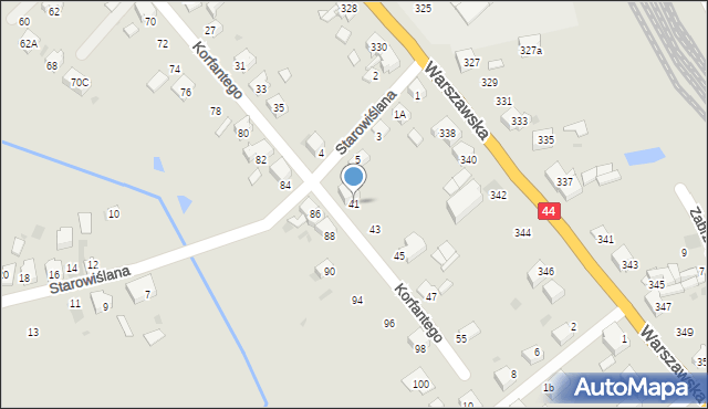 Bieruń, Korfantego Wojciecha, 41, mapa Bieruń