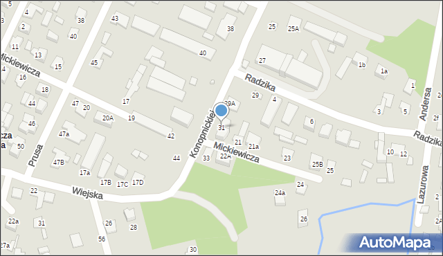 Biłgoraj, Konopnickiej Marii, 31, mapa Biłgoraj