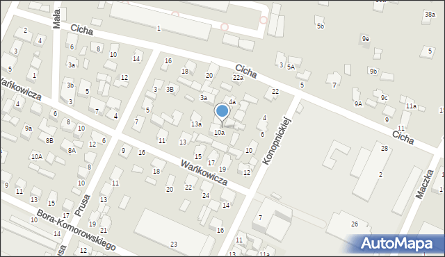 Biłgoraj, Konopnickiej Marii, 8, mapa Biłgoraj