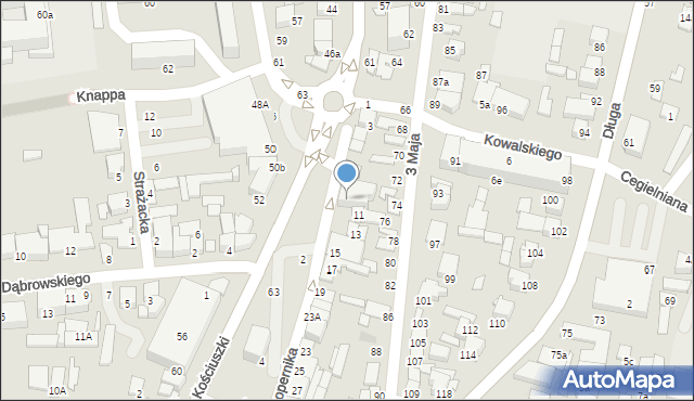 Biłgoraj, Kopernika Mikołaja, 9, mapa Biłgoraj