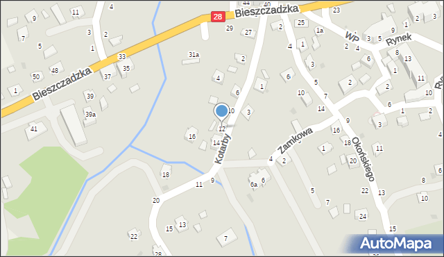 Bircza, Kotarby, płk., 12, mapa Bircza