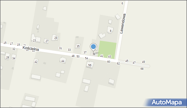 Biskupice, Kościelna, 39, mapa Biskupice