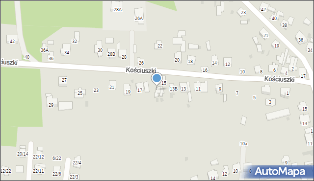 Blachownia, Kościuszki Tadeusza, gen., 17A, mapa Blachownia