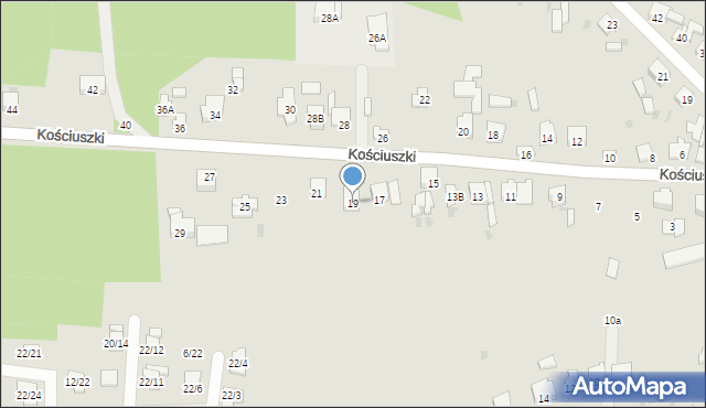 Blachownia, Kościuszki Tadeusza, gen., 19, mapa Blachownia