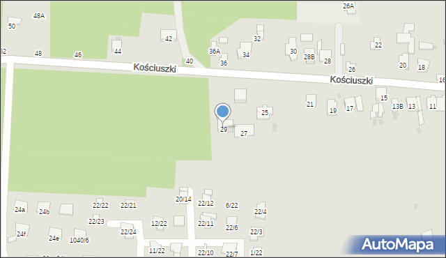 Blachownia, Kościuszki Tadeusza, gen., 29, mapa Blachownia