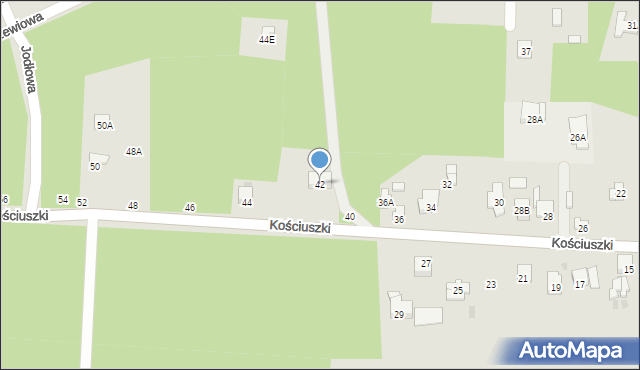 Blachownia, Kościuszki Tadeusza, gen., 42, mapa Blachownia