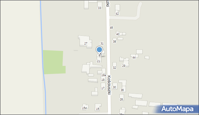 Błaszki, Kościuszki Tadeusza, gen., 21A, mapa Błaszki