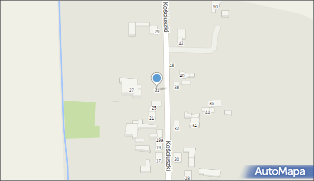 Błaszki, Kościuszki Tadeusza, gen., 31, mapa Błaszki