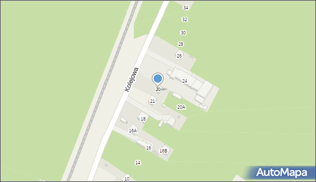 Blok Dobryszyce, Kolejowa, 22, mapa Blok Dobryszyce