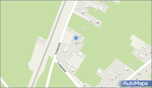 Blok Dobryszyce, Kolejowa, 8, mapa Blok Dobryszyce