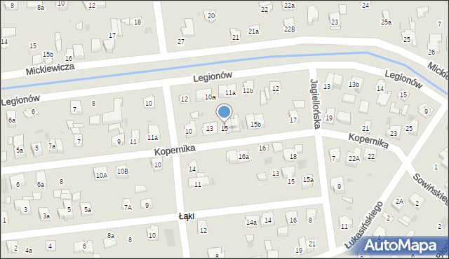 Błonie, Kopernika Mikołaja, 15, mapa Błonie