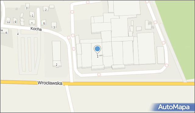 Błonie, Kocha Roberta, 1, mapa Błonie