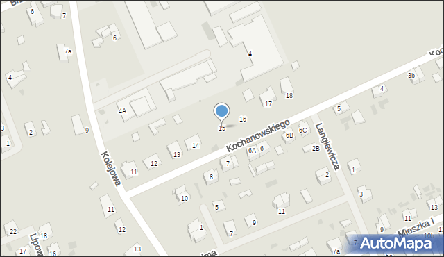 Bobolice, Kochanowskiego Jana, 15, mapa Bobolice