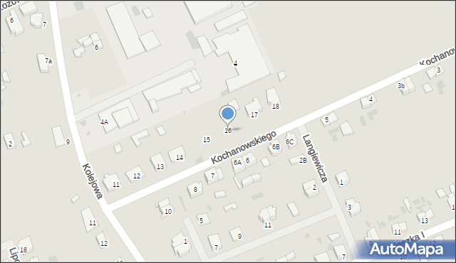 Bobolice, Kochanowskiego Jana, 16, mapa Bobolice