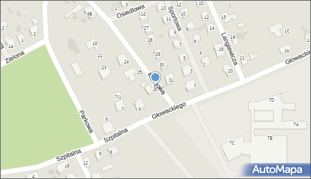 Bobolice, Kolejowa, 26, mapa Bobolice