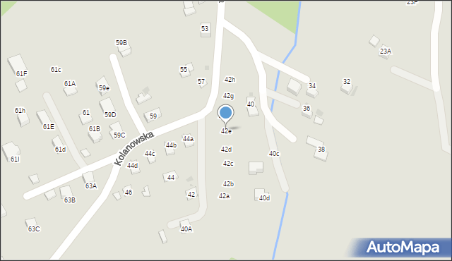 Bochnia, Kolanowska, 42e, mapa Bochni