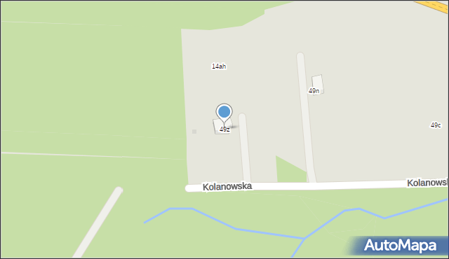 Bochnia, Kolanowska, 49z, mapa Bochni