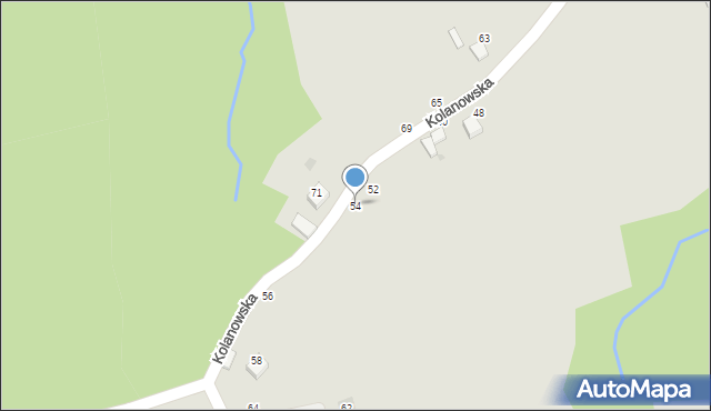 Bochnia, Kolanowska, 54, mapa Bochni